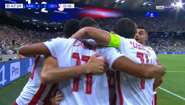 اهداف مباراة اولمبياكوس وكراسنودار 2 1 دوري ابطال اوروبا