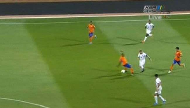 لقطة مهارية رائعة من فاجنر أليماو في مباراة الحزم و الفيحاء