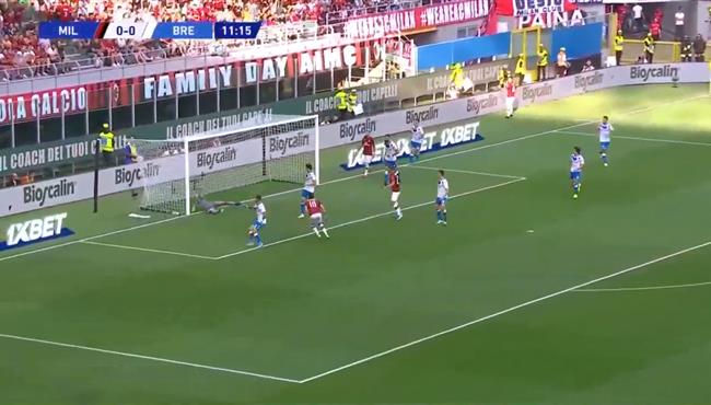 هدف فوز ميلان علي بريشيا 1 0 الدوري الايطالي