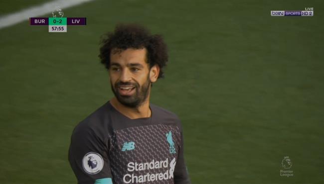 ملخص لمسات محمد صلاح في مباراة ليفربول وبيرنلي بالدوري الانجليزي