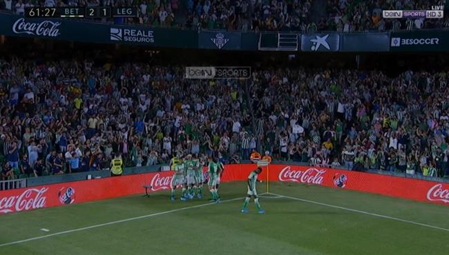 اهداف مباراة ريال بيتيس وليجانيس 2 1 الدوري الاسباني