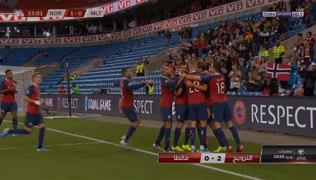 اهداف مباراة النرويج ومالطا 2 0 تصفيات امم اوروبا