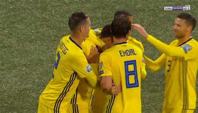 اهداف مباراة الدنمارك وجبل طارق 6 0 تصفيات امم اوروبا