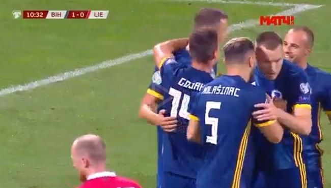 اهداف مباراة البوسنه وليشتنشتاين 5 0 تصفيات امم اوروبا