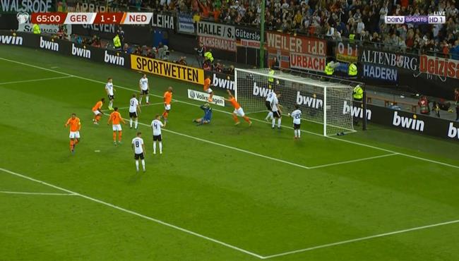 هدف هولندا الثانى فى مرمى المانيا 2 1 تصفيات امم اوروبا