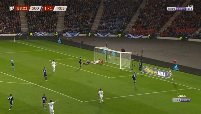 اهداف مباراة روسيا واسكتلندا 2 1 تصفيات امم اوروبا