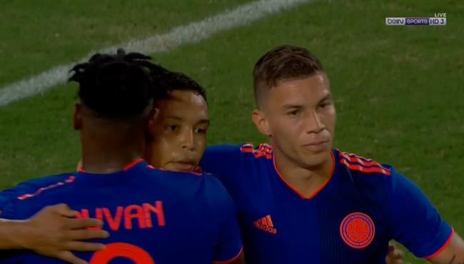 هدف تعادل كولومبيا مع البرازيل 1 1 مباراة ودية