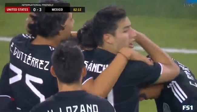 اهداف مباراة المكسيك والولايات المتحدة الامريكية 3 0 مباراة ودية