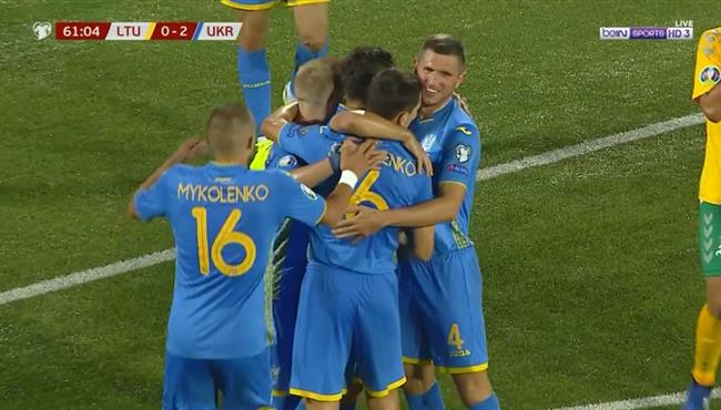 اهداف مباراة اوكرانيا ولتوانيا 3 0 تصفيات اليورو