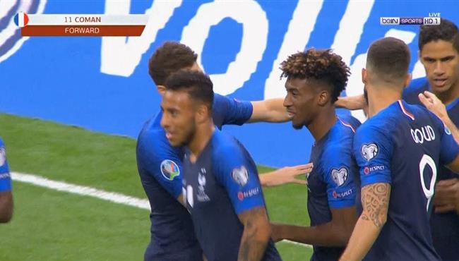 هدف فرنسا الاول في مرمي البانيا كومان