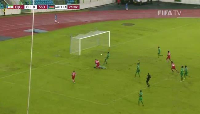 هدف فوز غينيا الاستوائية علي جنوب السودان 1 0 تصفيات كاس العالم
