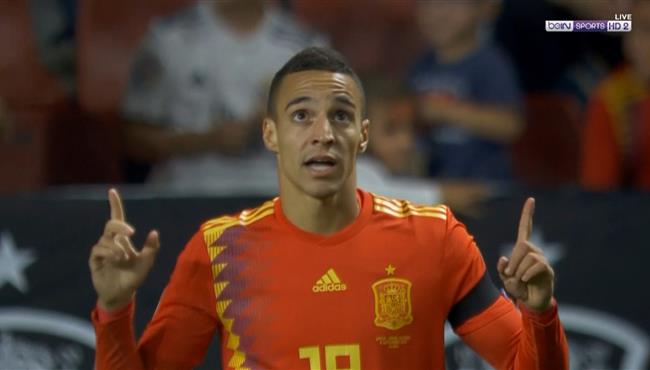 هدف رودريجو الثاني في مرمي جزر الفارو تصفيات امم اوروبا