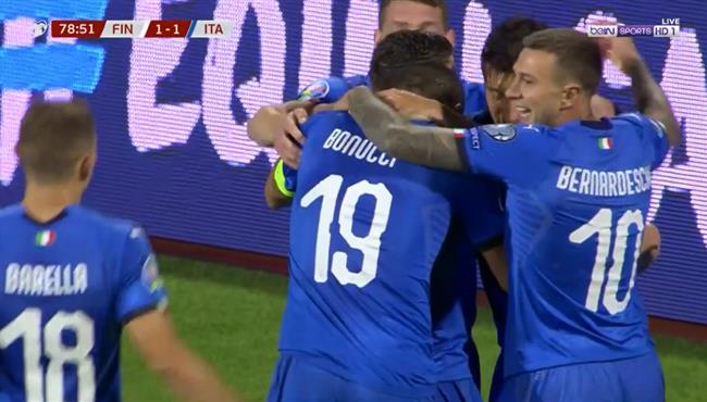 اهداف مباراة ايطاليا وفنلندا 2 1 تصفيات امم اوروبا