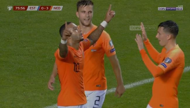 اهداف مباراة هولندا واستونيا 4 0 تصفيات امم اوروبا