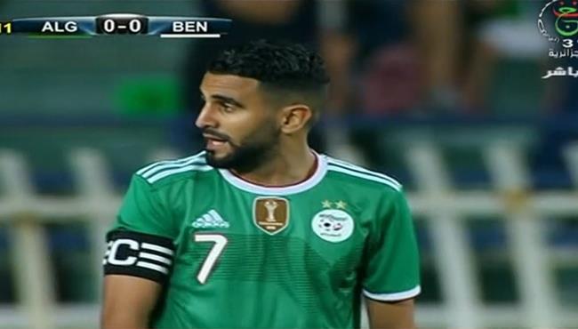 حارس بنين يحرم رياض محرز من تسجل هدف محقق للجزائر