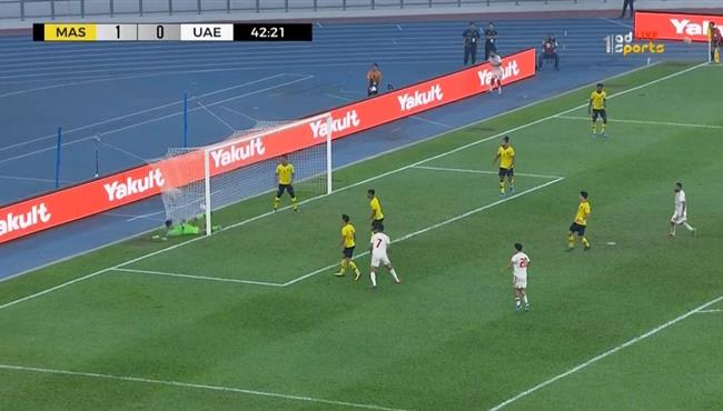 هدف تعادل الامارات مع ماليزيا 1 1 تصفيات كاس العالم