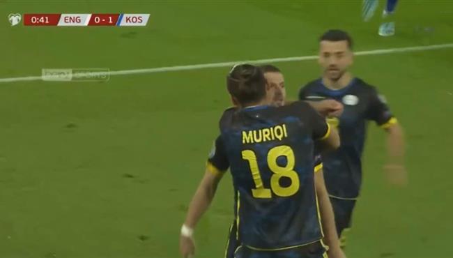 بعد 34 ثانية فقط كوسوفو تسجل هدف في مرمي انجلترا بتصفيات امم اوروبا