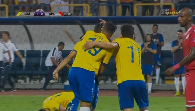 هدف الاسماعيلي الثاني في مرمي اهلي بنغازي خطأ فادح من الحارس