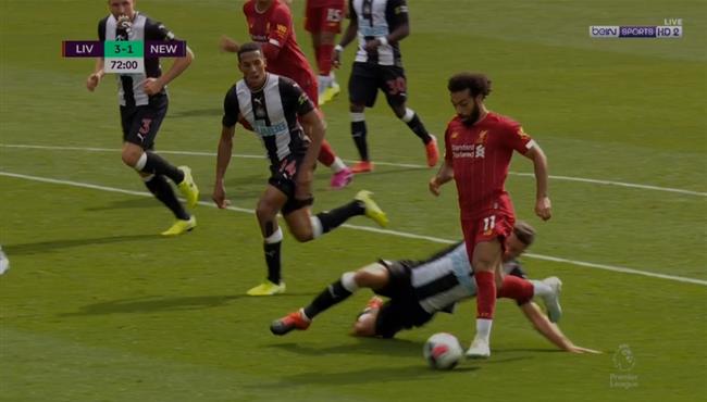 ملخص لمسات محمد صلاح في مباراة ليفربول ونيوكاسل بالدوري الانجليزي