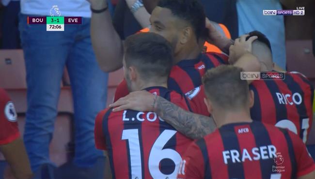 اهداف مباراة ايفرتون وبورنموث 1 3 الدوري الانجليزي