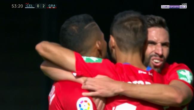 هدف رائع في مباراة سيلتا فيجو وغرناطه بالدوري الاسباني