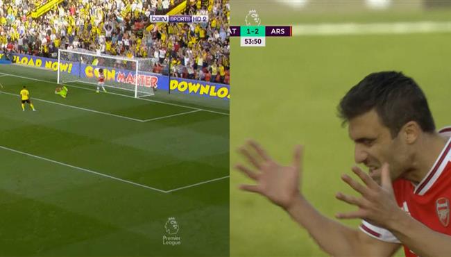 هدف واتفورد الاول في مرمي ارسنال بعد خطأ قاتل من سوكراتيس