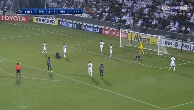 جوليانو يهدر فرصة هدف لا تصدق امام مرمي السد بدوري ابطال اسيا