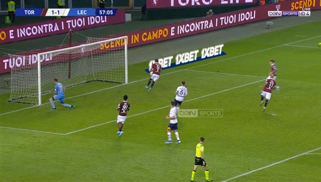 اهداف مباراة تورينو وليتشي 1 2 الدوري الايطالي