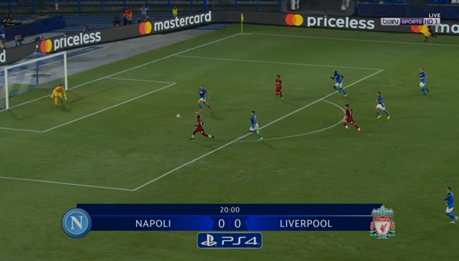 ماني يهدر فرصة هدف امام نابولي في دوري ابطال اوروبا