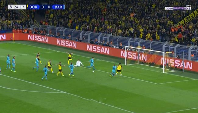 شتيجين ينقذ برشلونة من إنفراد تام لماركو رويس