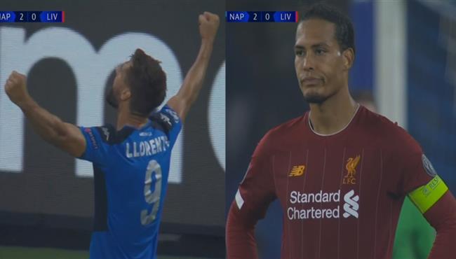 هدف نابولي الثاني في مرمي ليفربول بعد خطأ من فان دايك بدوري ابطال اوروبا