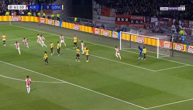 اهداف مباراة اياكس وليل 3 0 دوري ابطال اوروبا