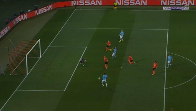 شاهد كيف اهدر رحيم سترلينج هذه الفرصهفي مباراة مانشستر سيتي وشاختار