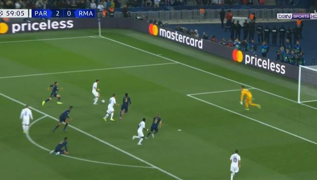 دي ماريا يهدر فرصة هدف امام مرمي ريال مدريد بدوري ابطال اوروبا