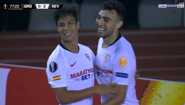 هدف منير الحدادى الرائع فى مرمى كارباكا اجدام بالدورى الاوروبى