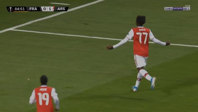 هدف ارسنال الثاني الرائع في مرمي فرانكفورت ساكا