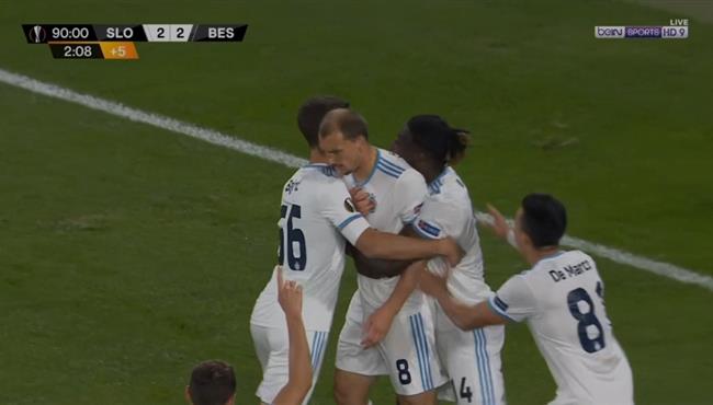 هدف رائع في مباراة بشكتاش وسلوفان براتيسلافا بالدوري الاوروبي