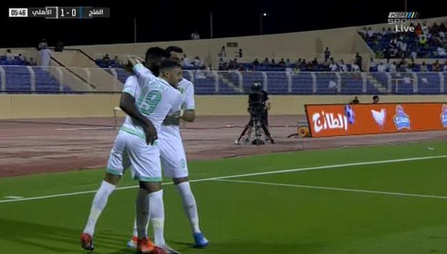 هدف الاهلي الاول في مرمي الفتح بالدوري السعودي