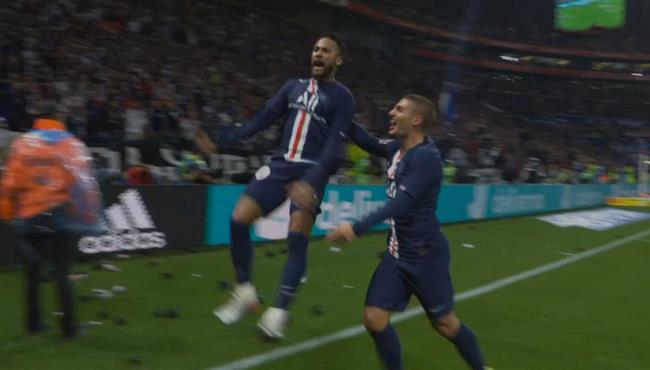 هدف نيمار القاتل في مرمي ليون بالدوري الفرنسي