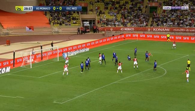 هدف موناكو الرائع في مرمي نيس بالدوري الفرنسي
