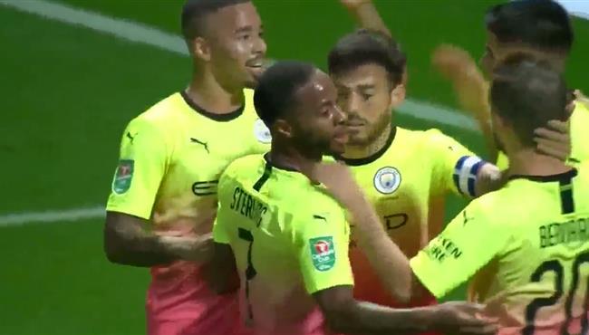 اهداف مباراة مانشستر سيتي وبريستون 3 0 كاس رابطة المحترفين