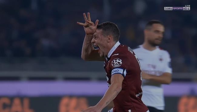 هدف بيلوتي الاول الرائع في مرمي ميلان بالدوري الايطالي