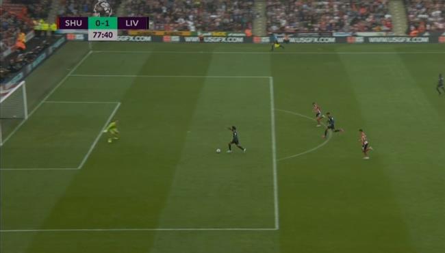محمد صلاح يهدر انفراد تام في مباراة ليفربول وشيفيلد