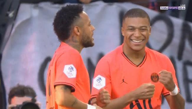 هدف نيمار في مرمي بوردو اسيست مبابي بالدوري الفرنسي