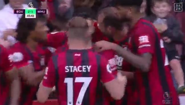 اهداف مباراة وست هام وبورنموث 2 2 الدوري الانجليزي