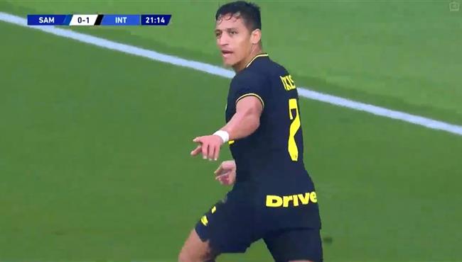 هدف سانشيز في مرمي سامبدوريا بالدوري الايطالي