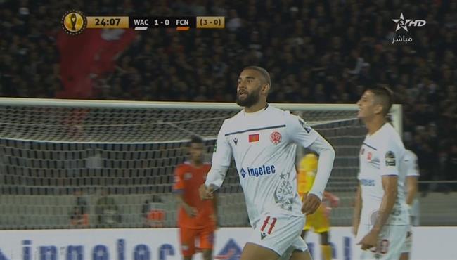 هدف اسماعيل الحداد الرائع في مباراة الوداد ونواذيبو بدوري ابطال افريقيا