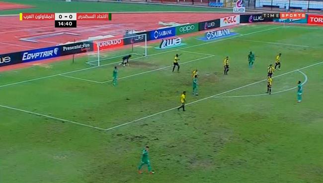 هدف الاتحاد السكندري الملغى امام المقاولون العرب بداعي التسلل