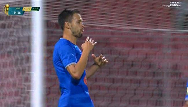 هدف الفتح الاول في مرمي الاتحاد بكاس خادم الحرمين الشريفين