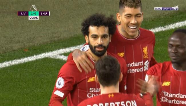 هدف محمد صلاح في مرمي شيفيلد بالدوري الانجليزي